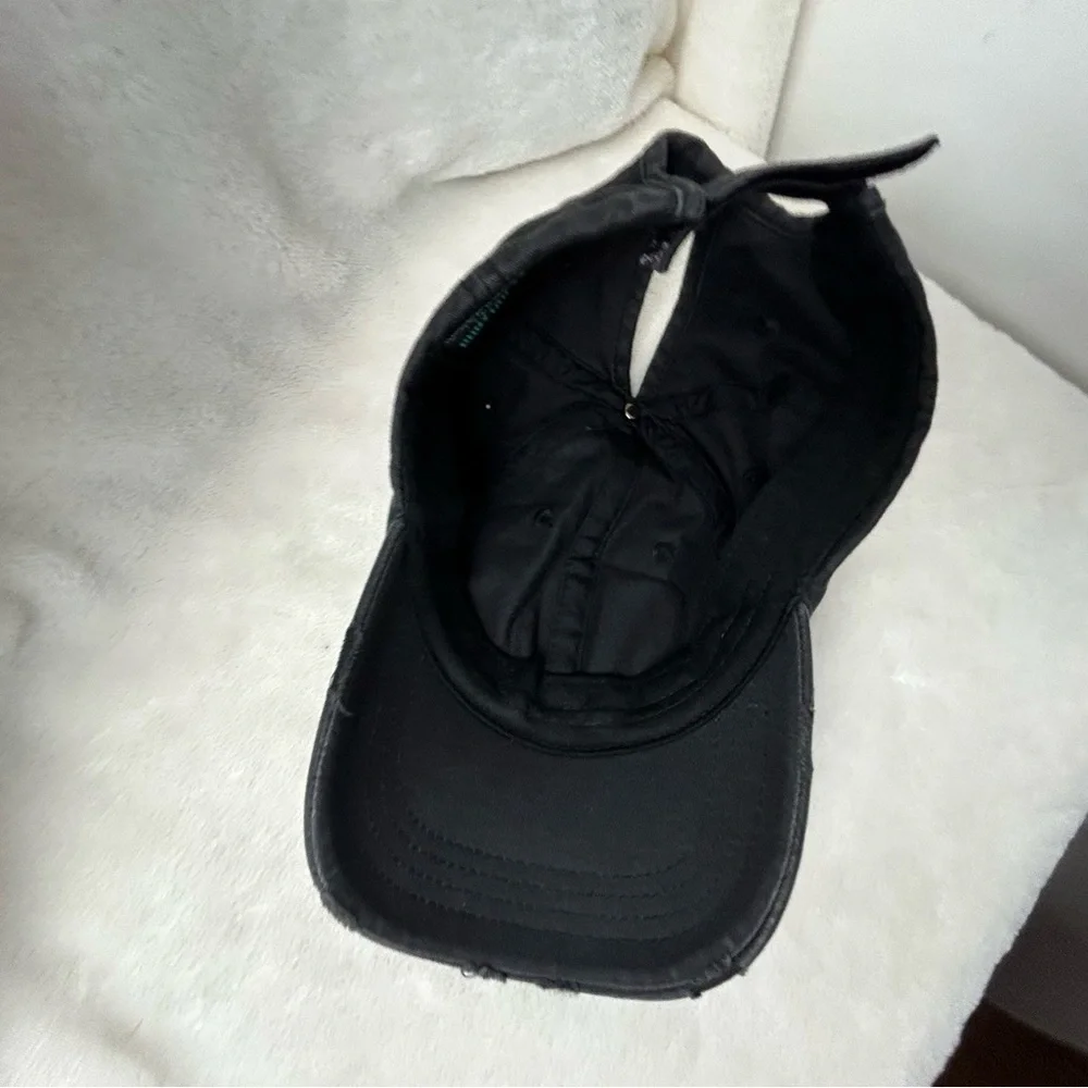 Kbethos Black Distressed Style‎ Ponytail Ball Cap Sporty Travel - Picture 6 of 13